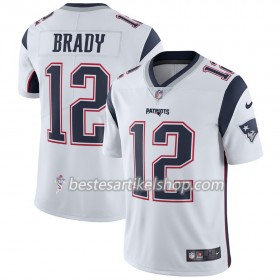 Herren New England Patriots Trikot Tom Brady 12 Nike Weiß
